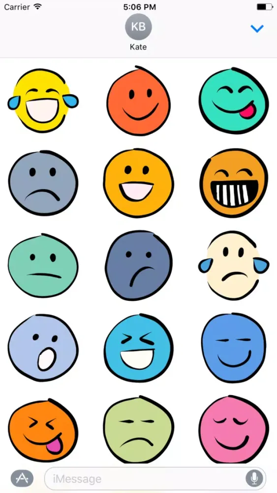 Screenshot di Doodlemoji - Hand-drawn funny emoji stickers