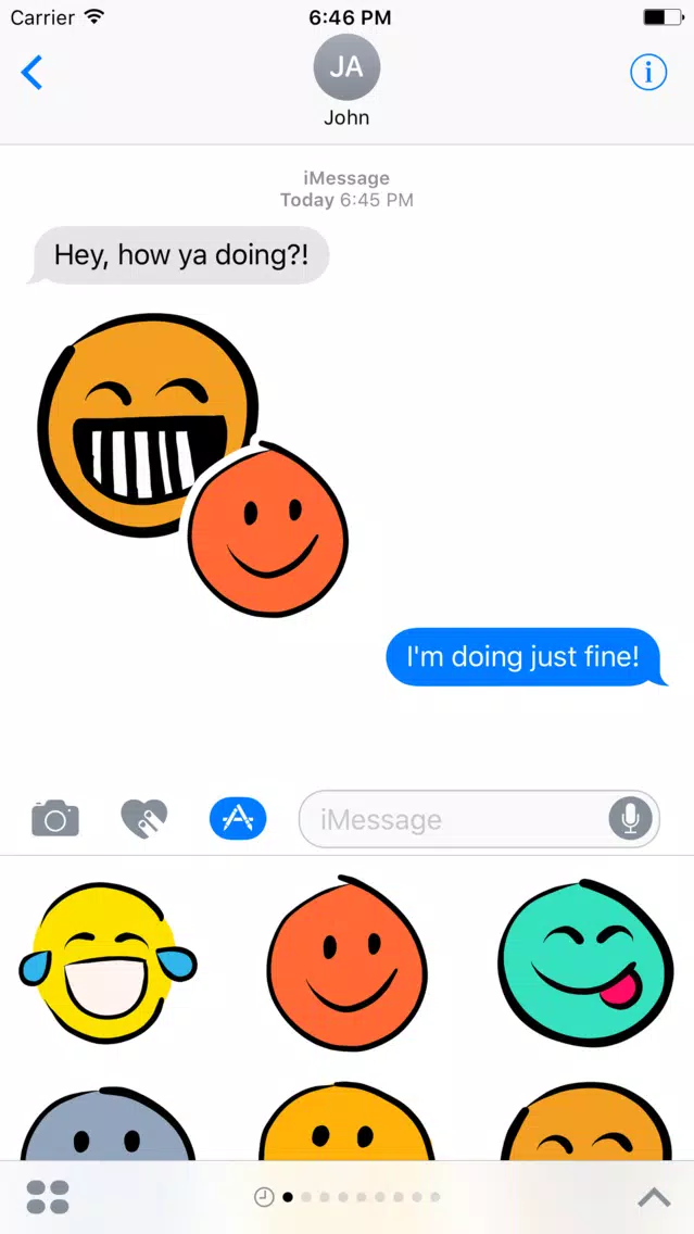 Doodlemoji - Hand-drawn funny emoji stickers应用截图