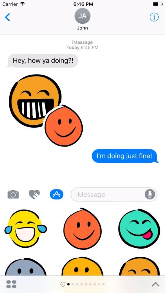 Screenshot di Doodlemoji - Hand-drawn funny emoji stickers