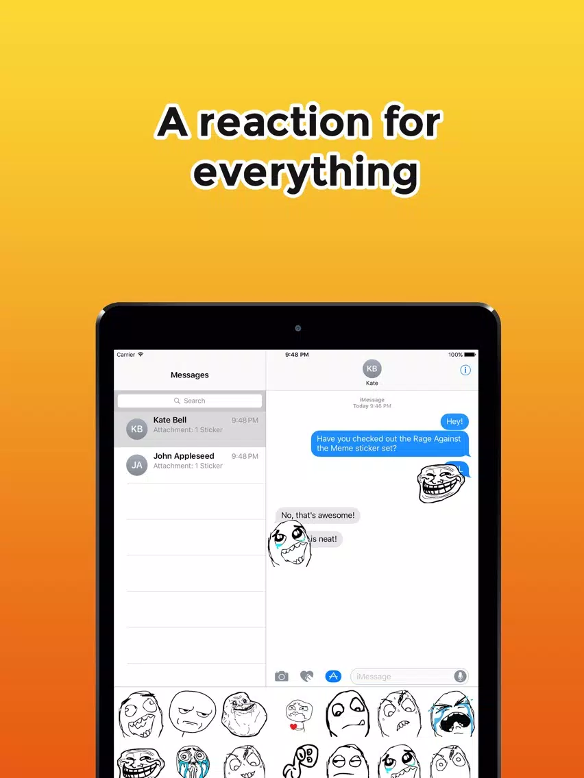 Capturas de pantalla de Rage Against the Meme | Rage Face Meme Stickers iPad 