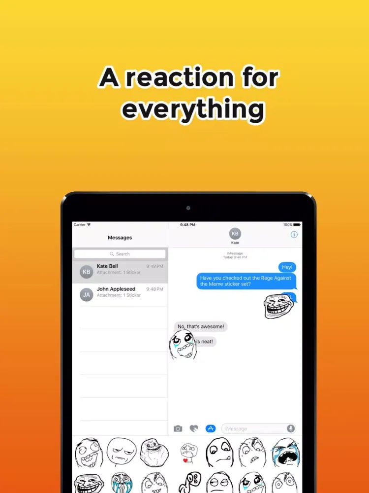 Screenshot di Rage Against the Meme | Rage Face Meme Stickers iPad 