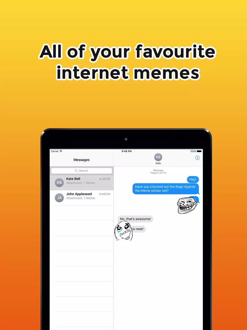 Capturas de pantalla de Rage Against the Meme | Rage Face Meme Stickers iPad 