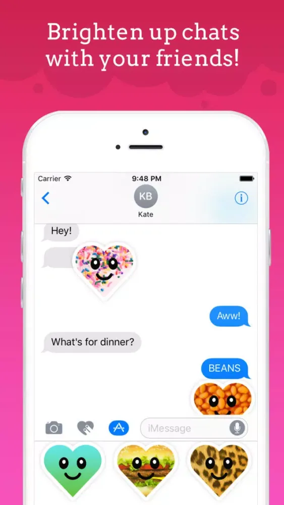 Captures d'écran de Happy Hearts | Smiley and Cute Heart Emoji