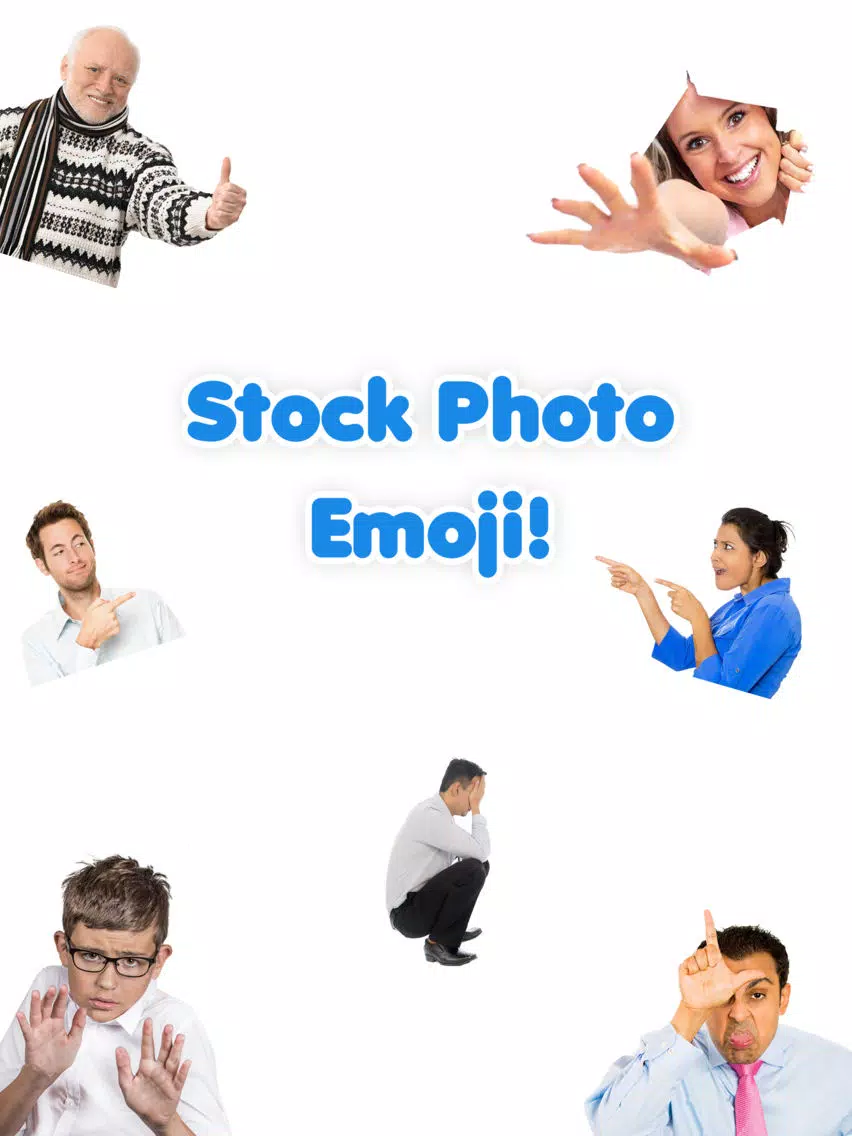 Screenshot di Stockmoji - Funny & Awkward Stock Photo Emoji iPad 