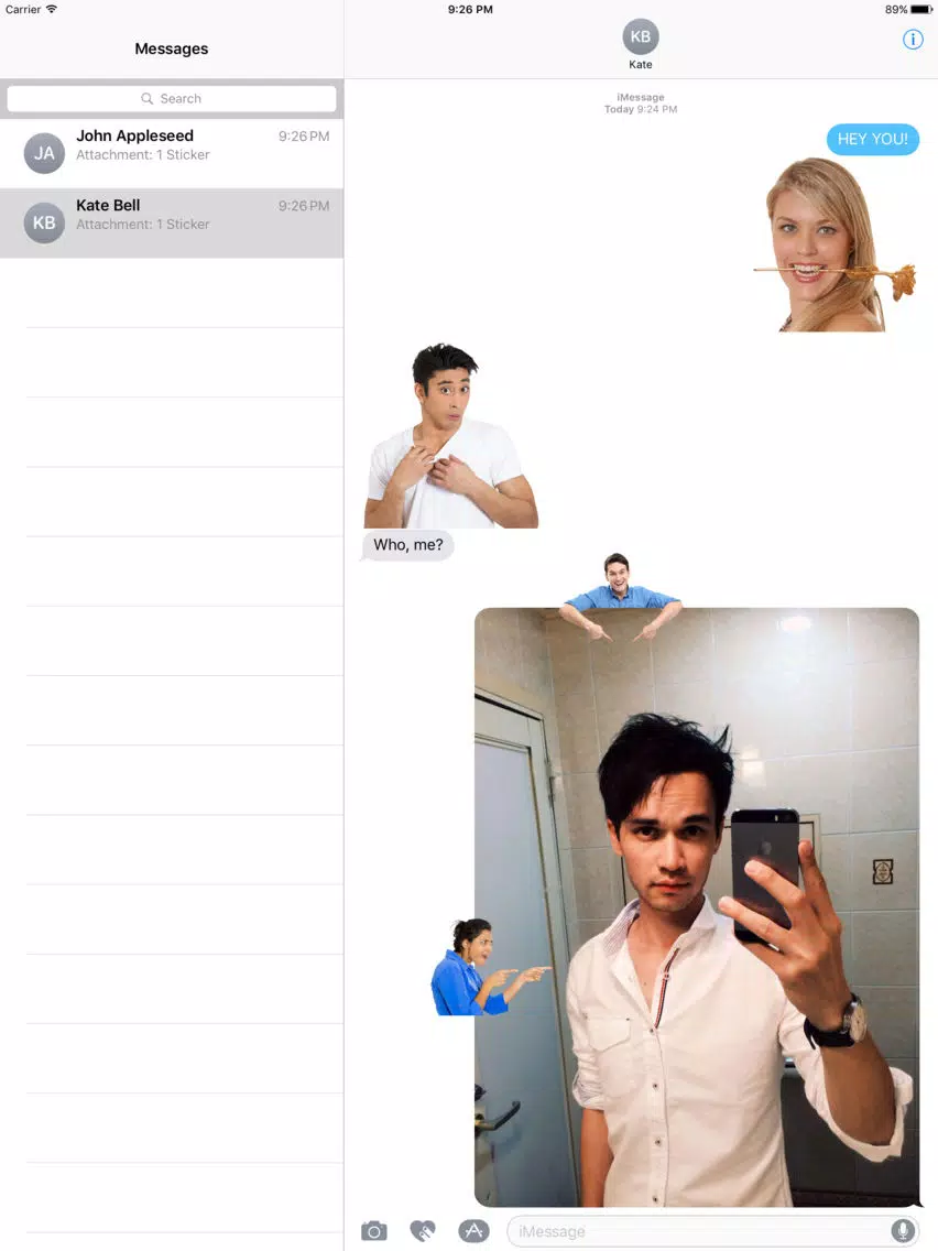 Screenshot di Stockmoji - Funny & Awkward Stock Photo Emoji iPad 