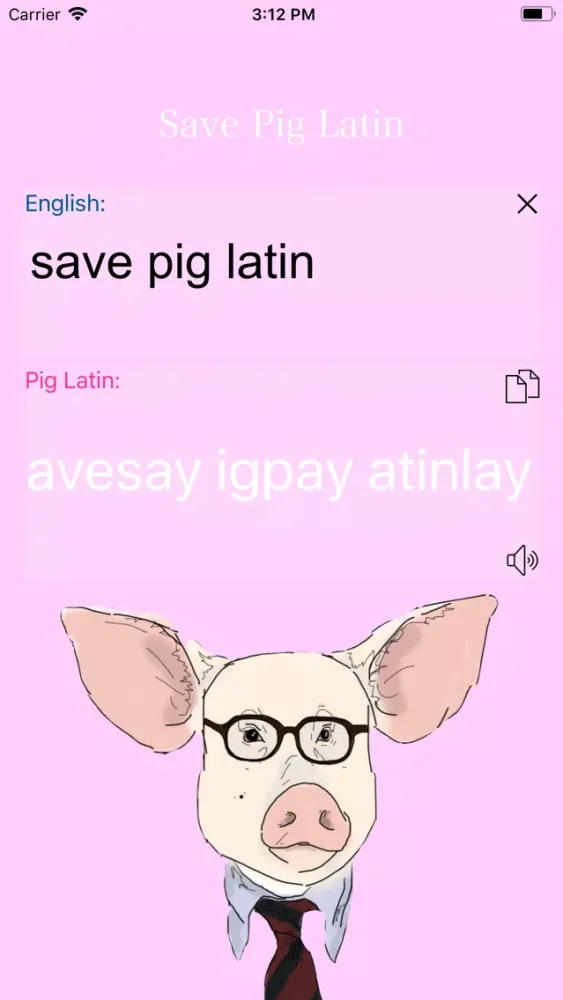 Save Pig Latin应用截图