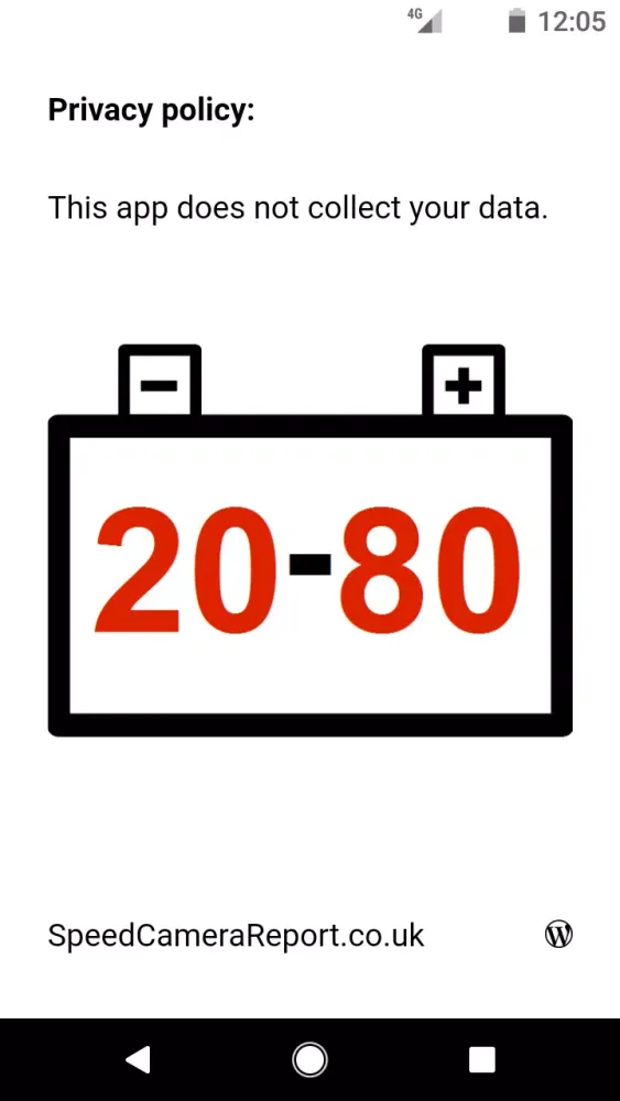 Скриншоты Battery level between 20% 80%