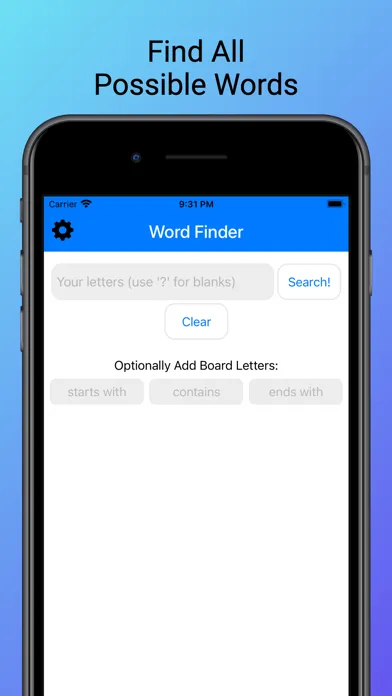 Captures d'écran de Word Cheats (for Scrabble)
