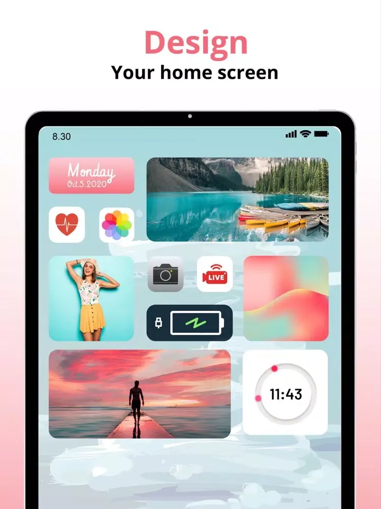 Photo Widget Color iPad 應用截圖