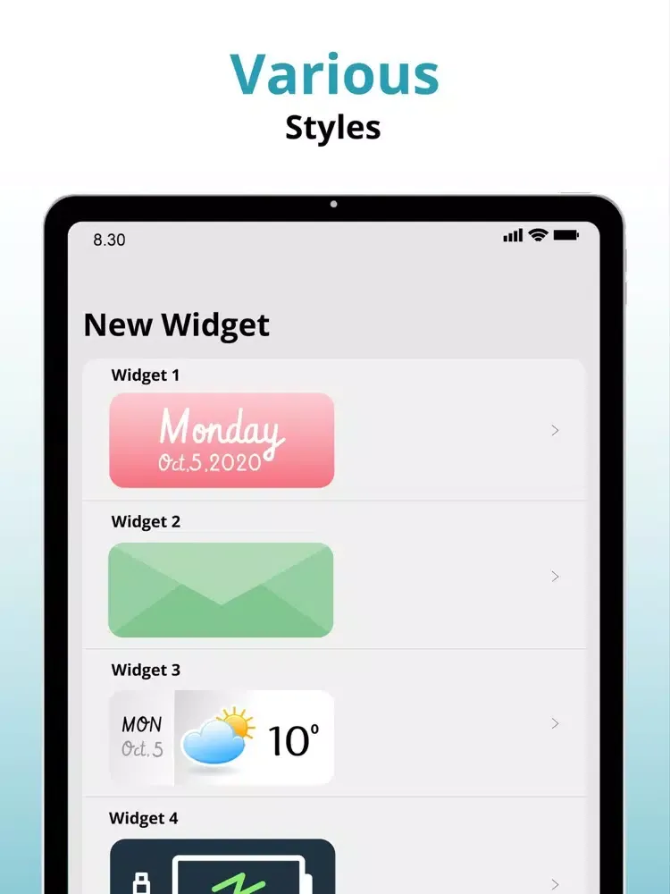 Photo Widget Color iPad 應用截圖