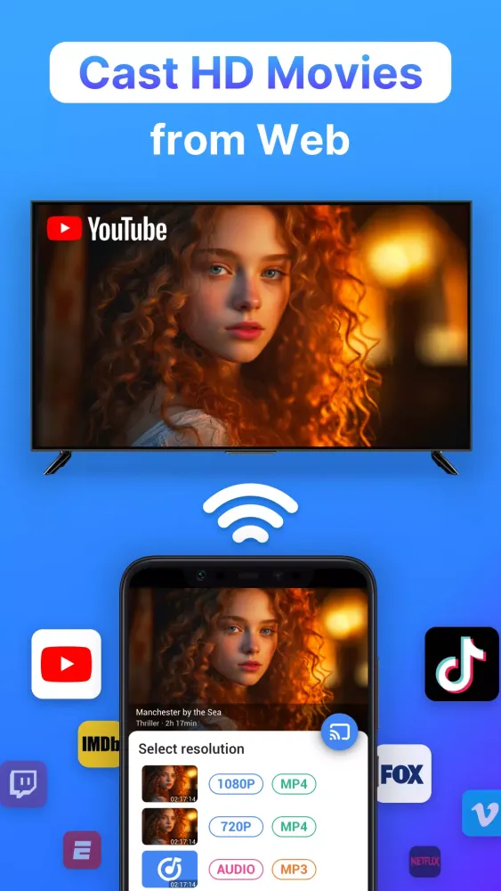 Cast to TV Screenshots