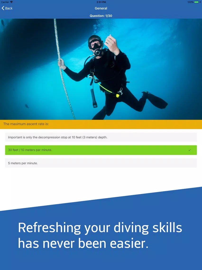 Scuba Trainer for Divers iPad  Screenshots