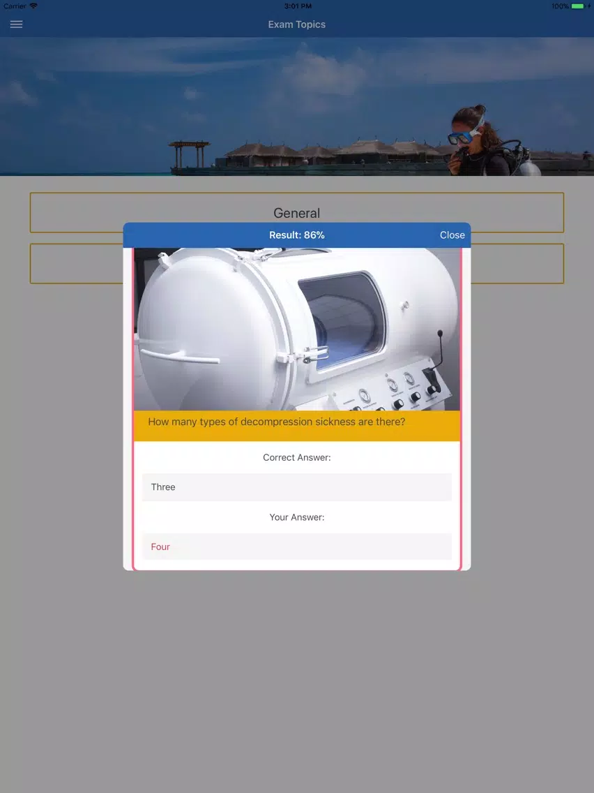 Scuba Trainer for Divers iPad  Screenshots