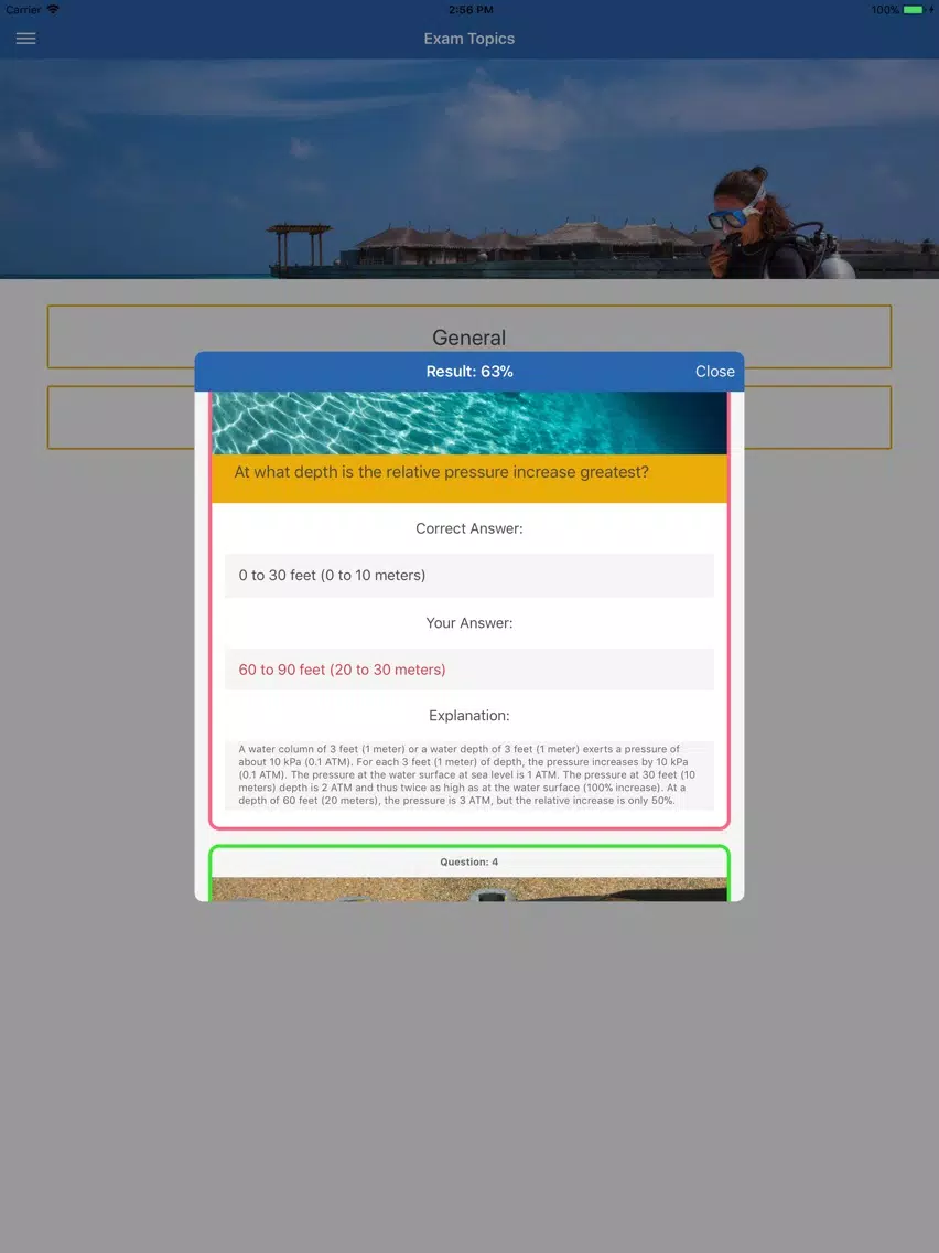 Scuba Trainer for Divers iPad  Screenshots