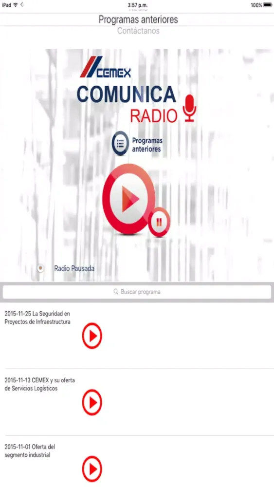 Cemex Radio Screenshots