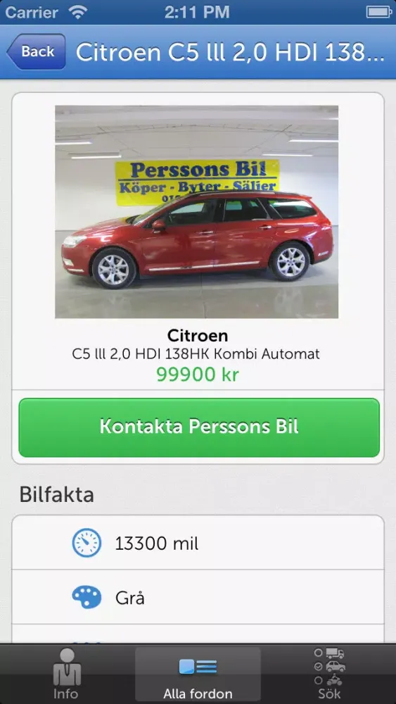 Скриншоты Perssons Bil