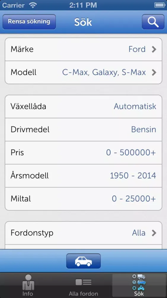 Скриншоты Perssons Bil