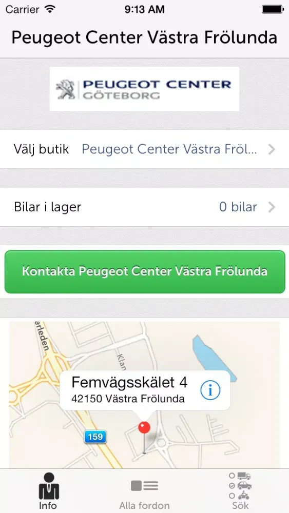 Peugeot Center Göteborg Screenshots