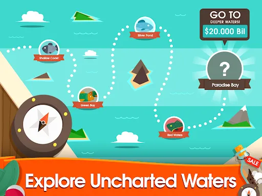 Tangkapan skrin Hooked Inc: Fishing Games