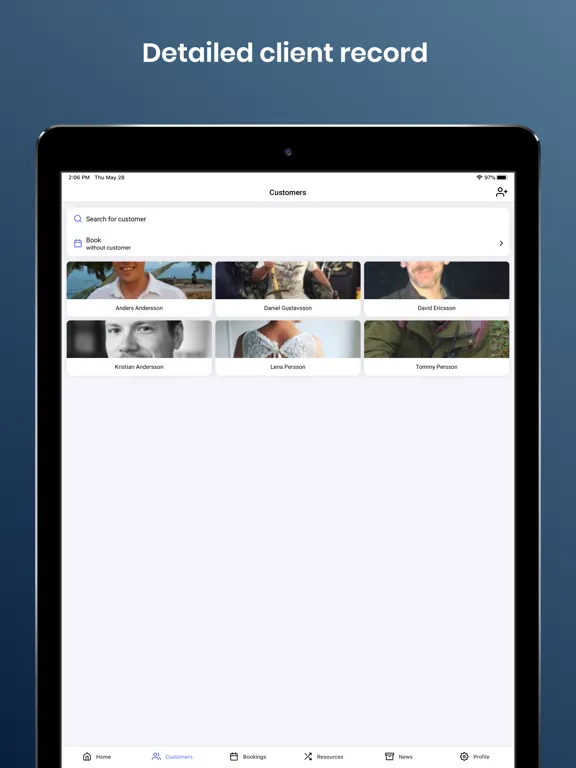 BokaMera Admin iPad  स्क्रीनशॉट