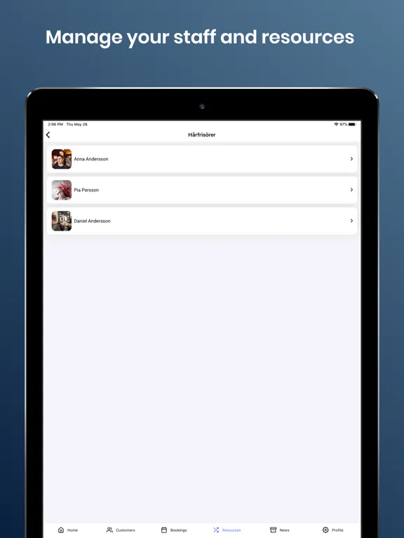 BokaMera Admin iPad  स्क्रीनशॉट