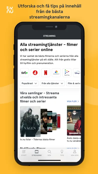 Captures d'écran de tv.nu: Streaming- & TV-guide