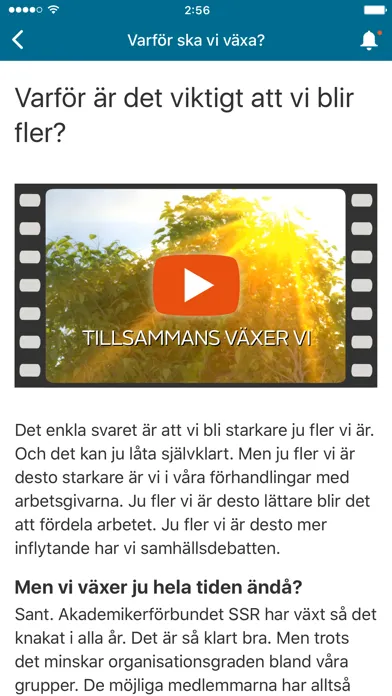 Tangkapan layar Tillsammans växer vi