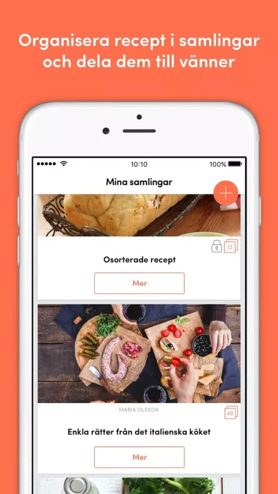 Capturas de tela do Stowr - Samla alla recept