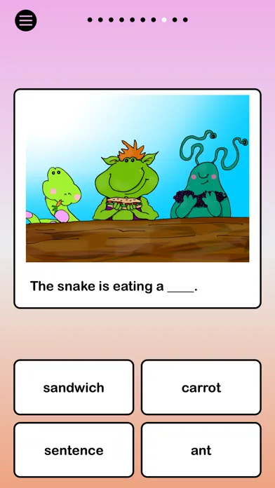 Capturas de tela do I Read - Reading exercises for kids!