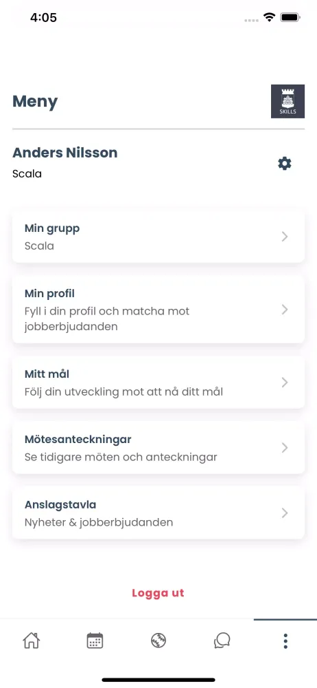 Zrzuty ekranu Skills Sverige
