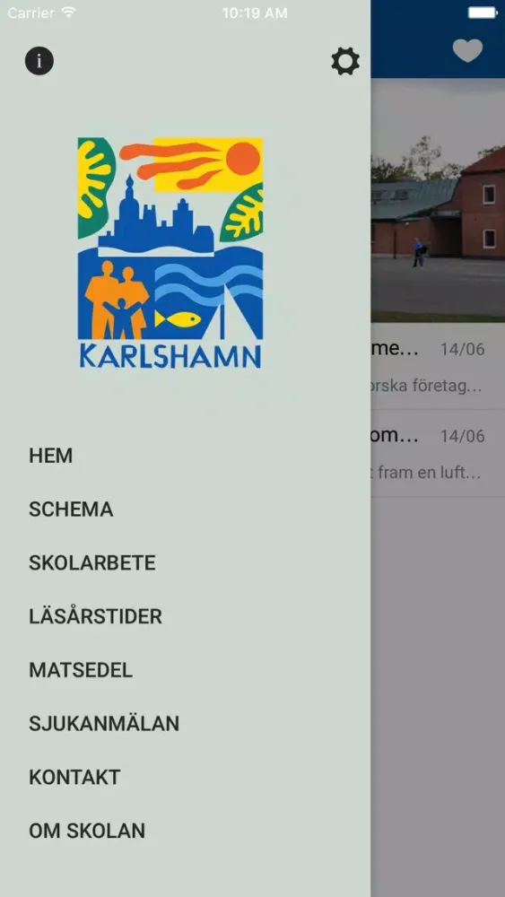 Скриншоты Skolapp Karlshamn