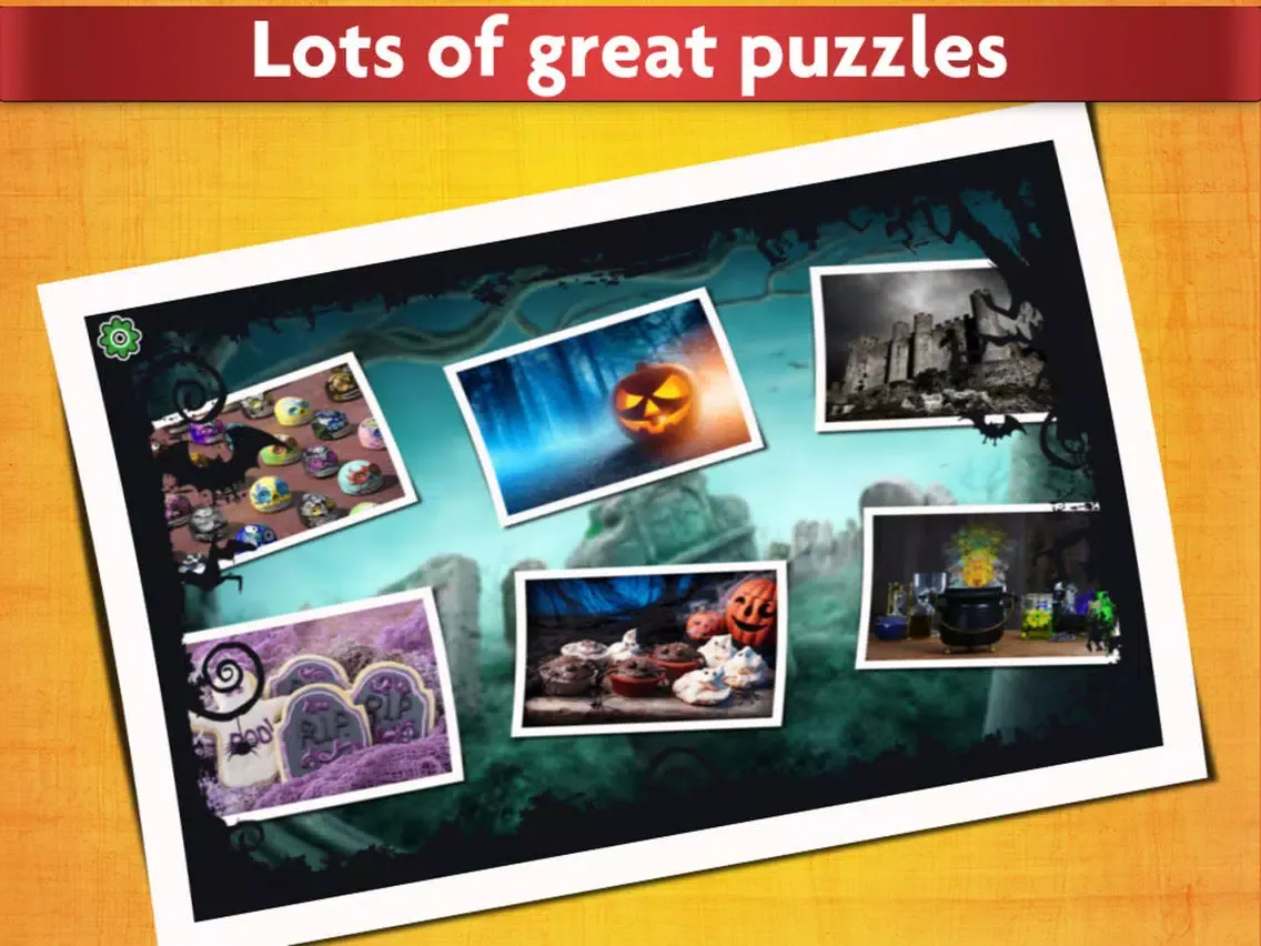 Halloween Puzzles - Relaxing photo picture jigsaw puzzles for kids and adults iPad  স্ক্রিনশট