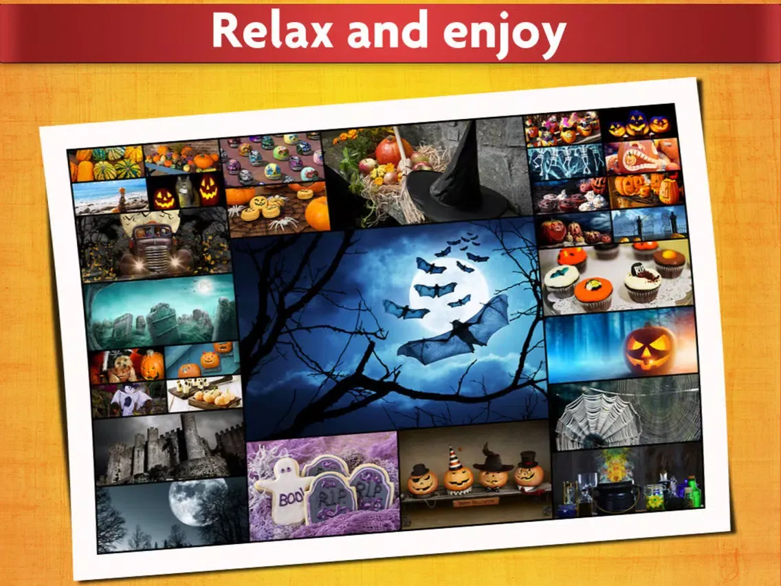 Halloween Puzzles - Relaxing photo picture jigsaw puzzles for kids and adults iPad  স্ক্রিনশট