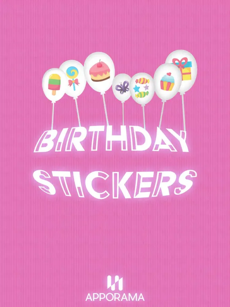 The Birthday Stickers iPad 应用截图