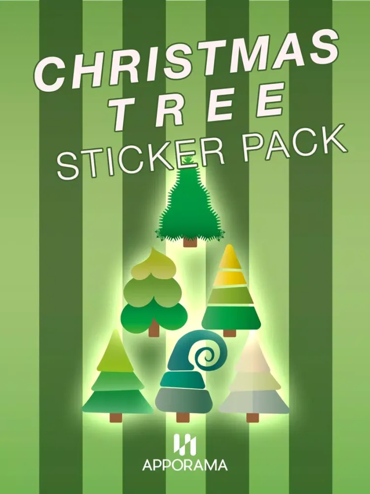 Captures d'écran de Christmas Tree Sticker Pack iPad 