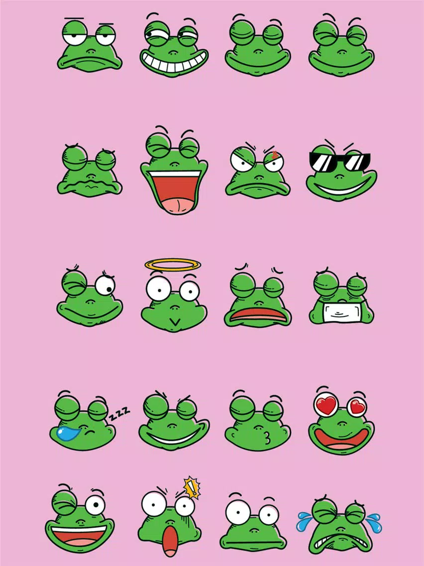 Frogtastic Sticker iPad 應用截圖