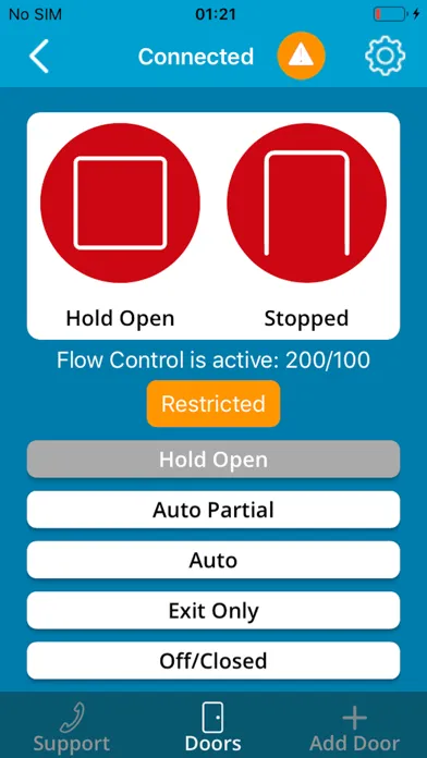 ภาพหน้าจอของ ASSA ABLOY Sliding Door Mgr