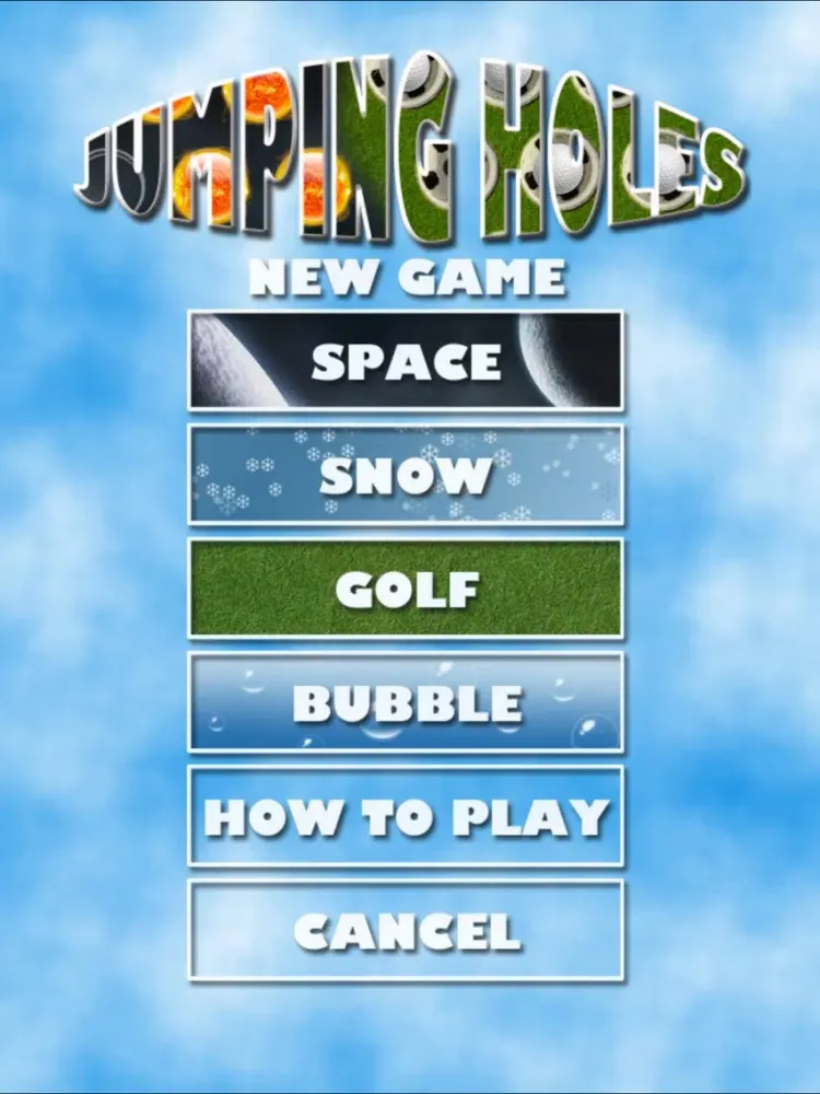 Jumping Holes iPad 应用截图