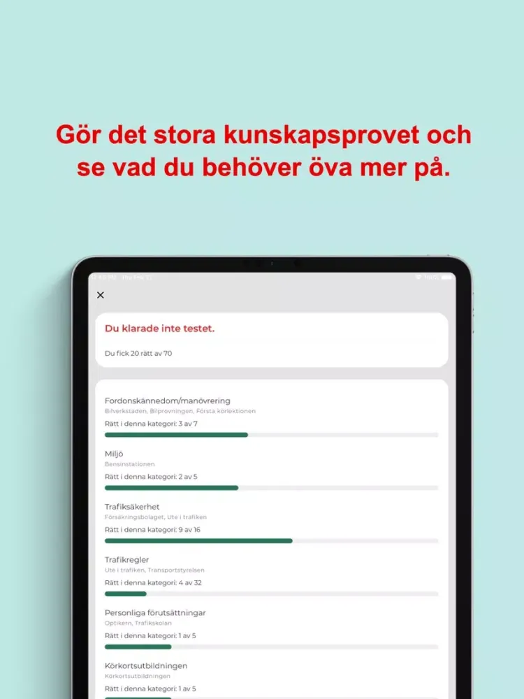 Bonniers Trafikskola iPad  Ekran Görüntüleri
