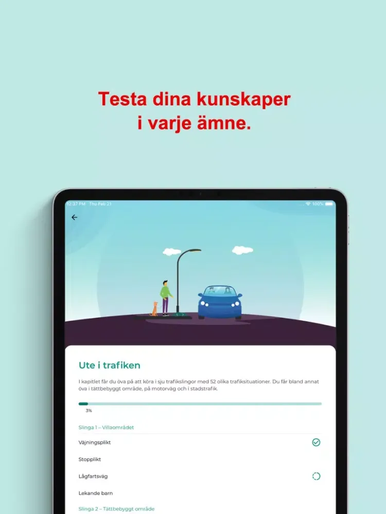 Bonniers Trafikskola iPad  Ekran Görüntüleri