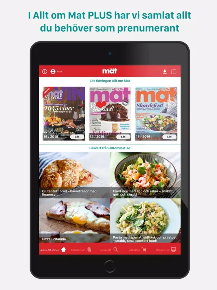 Tangkapan layar Allt om Mat PLUS - allt samlat på ett ställe! iPad 