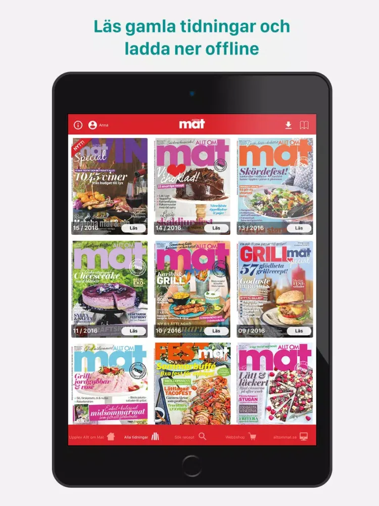 Tangkapan layar Allt om Mat PLUS - allt samlat på ett ställe! iPad 