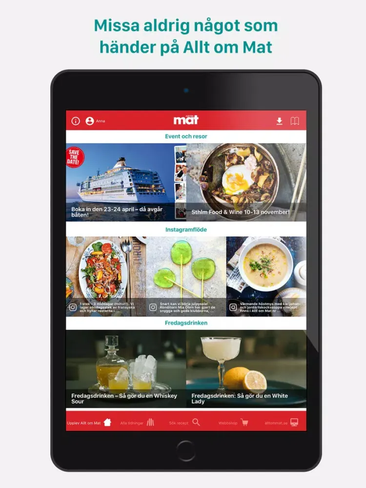 Tangkapan layar Allt om Mat PLUS - allt samlat på ett ställe! iPad 