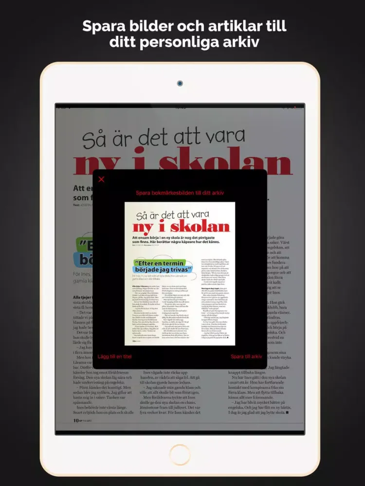 Kamratposten PLUS - allt samlat på ett ställe iPad  Ekran Görüntüleri