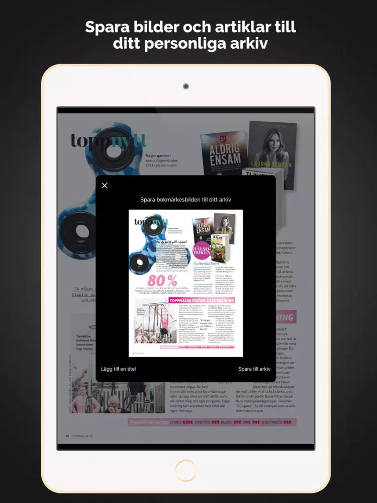 Topphälsa PLUS - allt samlat på ett ställe iPad 应用截图