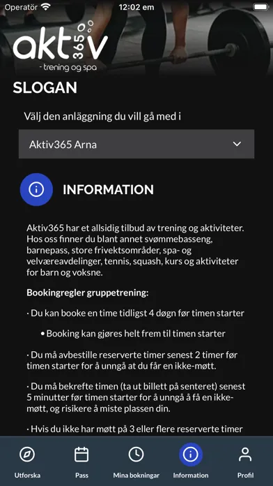 Capturas de pantalla de Aktiv365 Trening og Spa