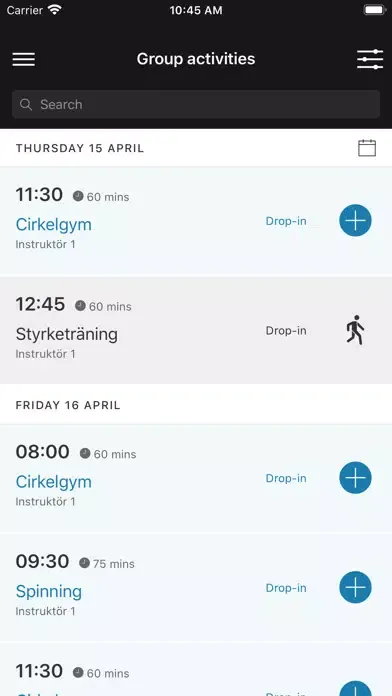 Bokningsappen Gripen CrossFit سکرین شاٹس