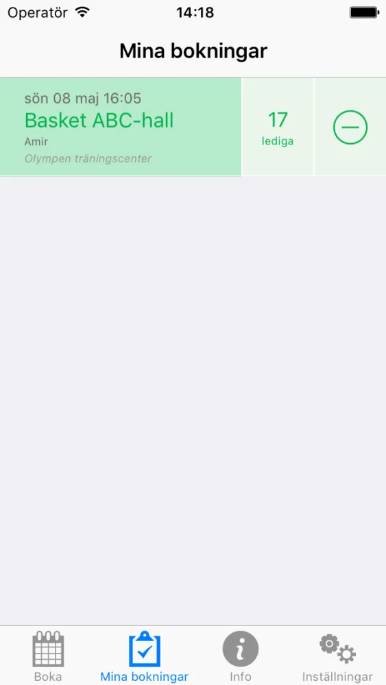 Olympen träningscenter スクリーンショット
