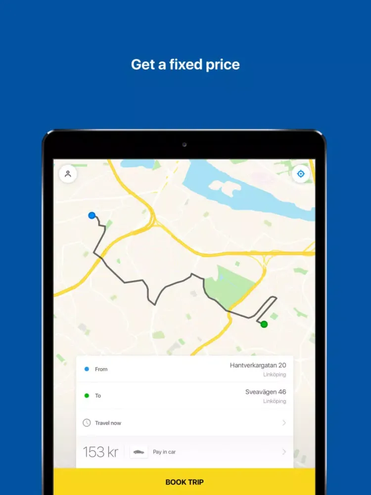 تصاویر Linköping Taxi Service iPad 
