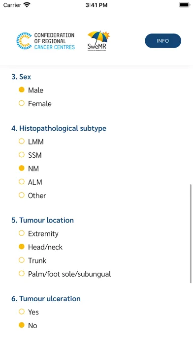Melanoma Prognostic Instrument Ekran Görüntüleri
